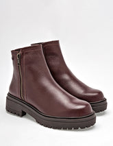 Botín de piel  para Mujer   cod. 136256